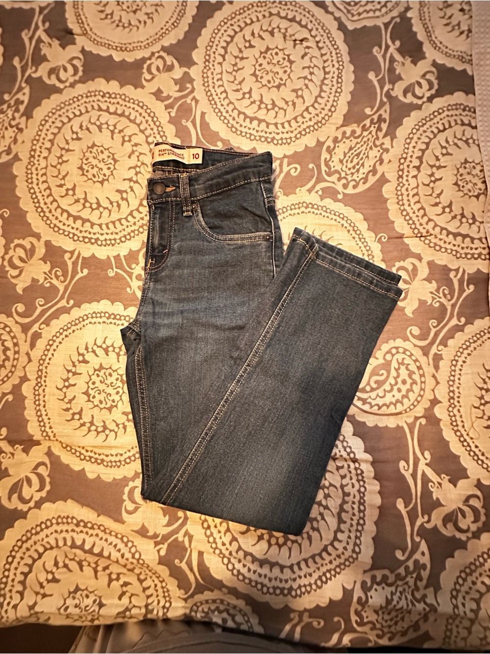 Levi's Kids Dark Blue Straight-Leg Jeans